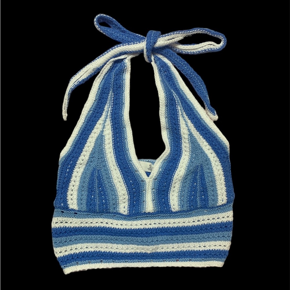 Crochet Crop Halter Tank from Hollister size Small